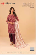 Alkaram 3pc Unstitched